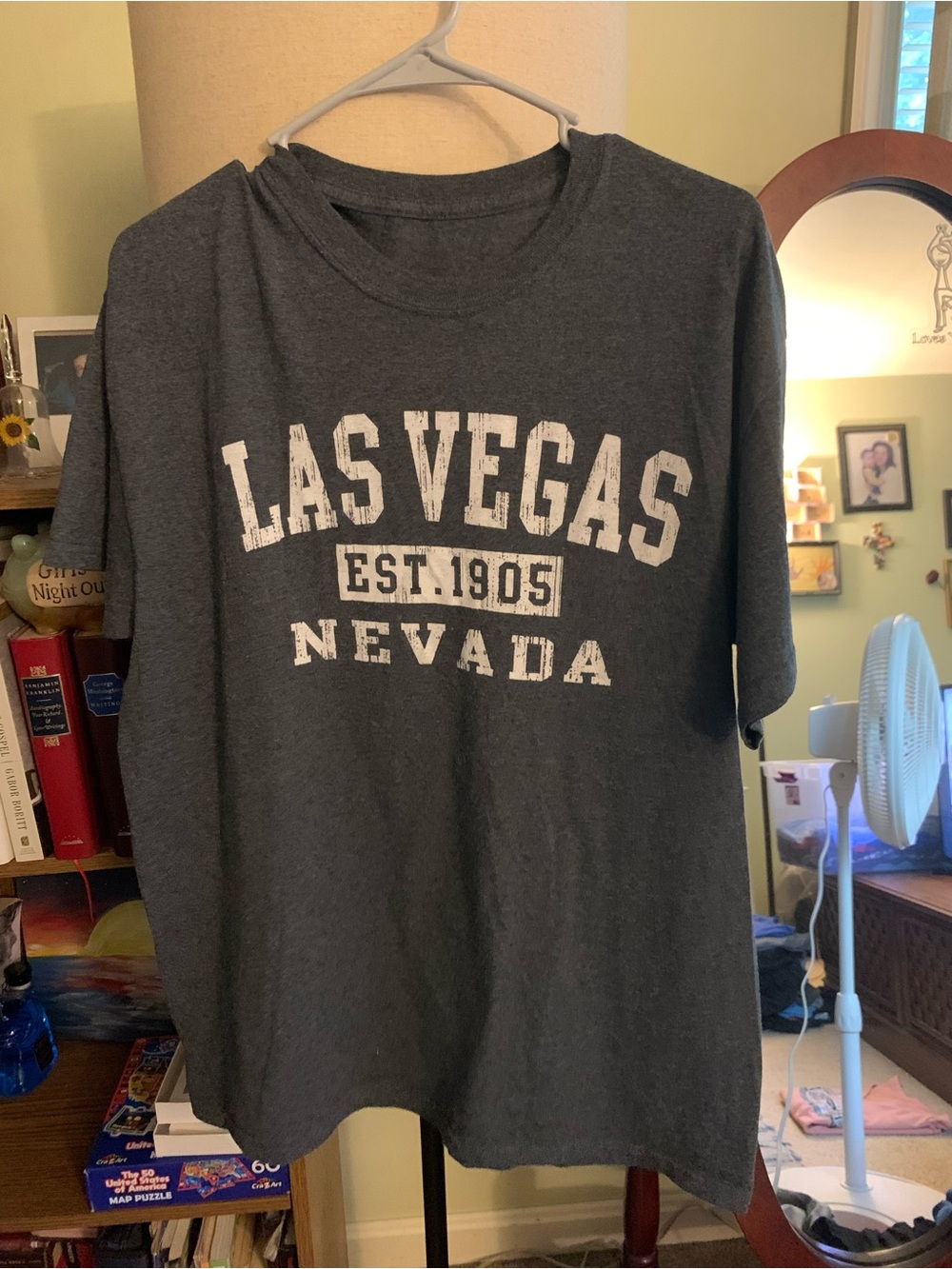 Las Vegas Nevada Graphic T-Shirt - Charcoal